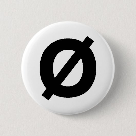 Knop Neutropensymbool Ronde Button 5,7 Cm (Voorkant)