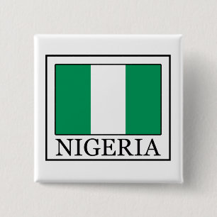 knop Nigeria Vierkante Button 5,1 Cm
