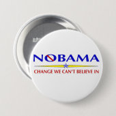 Knop NoBama Ronde Button 7,6 Cm (Voorkant /achterkant)