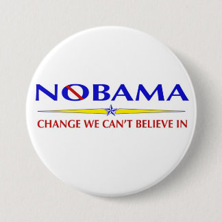 Knop NoBama Ronde Button 7,6 Cm