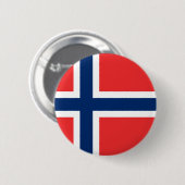 Knop Noorse vlag Ronde Button 5,7 Cm (Voorkant /achterkant)