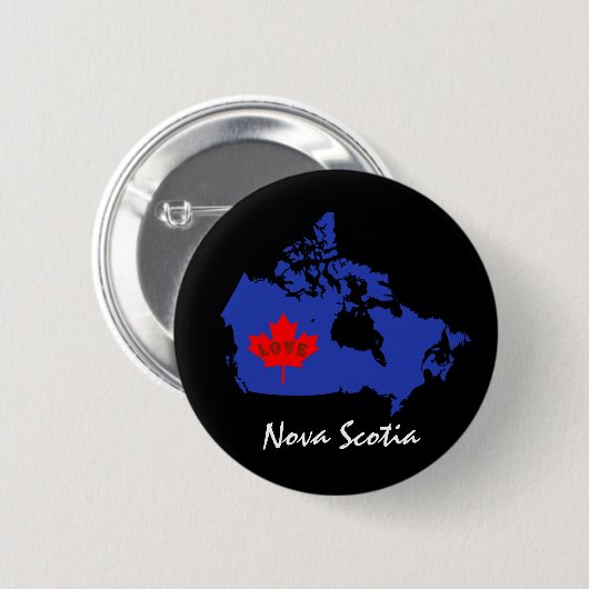 Knop Nova Scotia Customize Canada pin Ronde Button 5,7 Cm (Voorkant /achterkant)