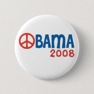 Knop Obama 2008 Ronde Button 5,7 Cm