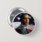 Knop Obama 2012 Ronde Button 5,7 Cm (Voorkant /achterkant)