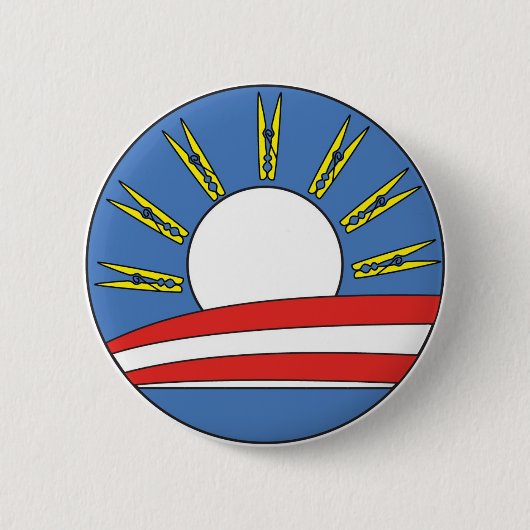 Knop Obama 2012 Ronde Button 5,7 Cm (Voorkant)