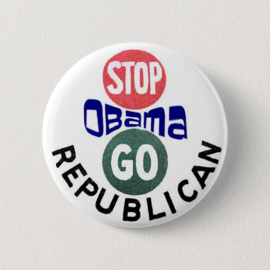 Knop Obama 2012 stoppen Ronde Button 5,7 Cm (Voorkant)