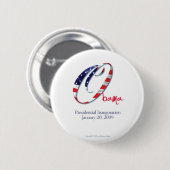 Knop Obama-Inauguration-O-flag Ronde Button 5,7 Cm (Voorkant /achterkant)