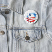 Knop Obama meltdown Ronde Button 5,7 Cm (In situ)