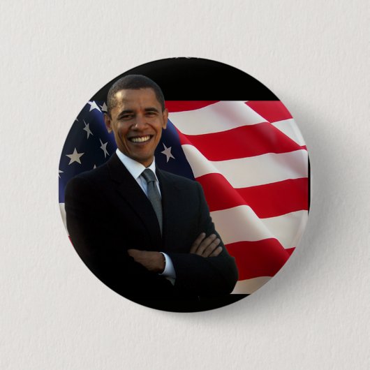 Knop Obama Ronde Button 5,7 Cm (Voorkant)