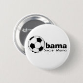 Knop Obama Soccer Mama Ronde Button 5,7 Cm (Voorkant /achterkant)