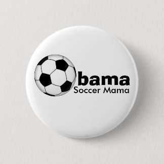 Knop Obama Soccer Mama Ronde Button 5,7 Cm