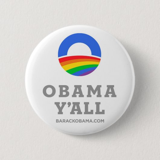 Knop Obama Y'all Ronde Button 5,7 Cm (Voorkant)