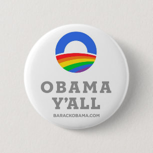 Knop Obama Y'all Ronde Button 5,7 Cm