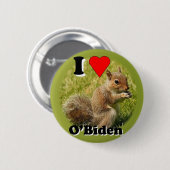 Knop O'Biden Squirrel Ronde Button 5,7 Cm (Voorkant /achterkant)