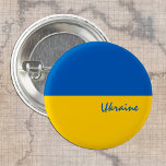 Knop Oekraïne, patriottische Oekraïense vlag mode Ronde Button 3,2 Cm<br><div class="desc">Buttonnen: Oekraïnse vlag - houd van mijn land,  reizen,  vakantie,  nationale patriotten/sportfans</div>
