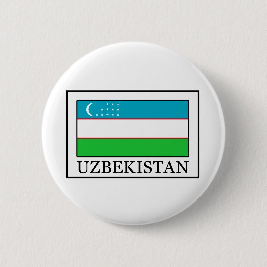 Knop Oezbekistan Ronde Button 5,7 Cm (Voorkant)