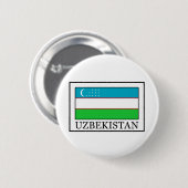 Knop Oezbekistan Ronde Button 5,7 Cm (Voorkant /achterkant)