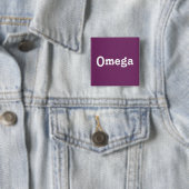 Knop Omega Vierkante Button 5,1 Cm (In situ)
