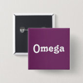 Knop Omega Vierkante Button 5,1 Cm (Voorkant /achterkant)