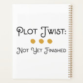 Knop Onvoltooide roman | Book Lover Gift | schrijf Planner (Achterkant)