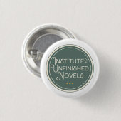 Knop Onvoltooide roman | Book Lover Gift | schrijf Ronde Button 3,2 Cm (Voorkant /achterkant)