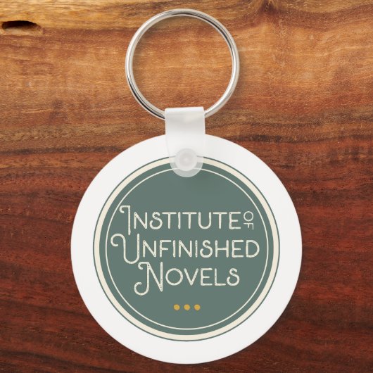 Knop Onvoltooide roman | Book Lover Gift | schrijf Sleutelhanger (Voorkant)