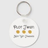 Knop Onvoltooide roman | Book Lover Gift | schrijf Sleutelhanger (Achterkant)