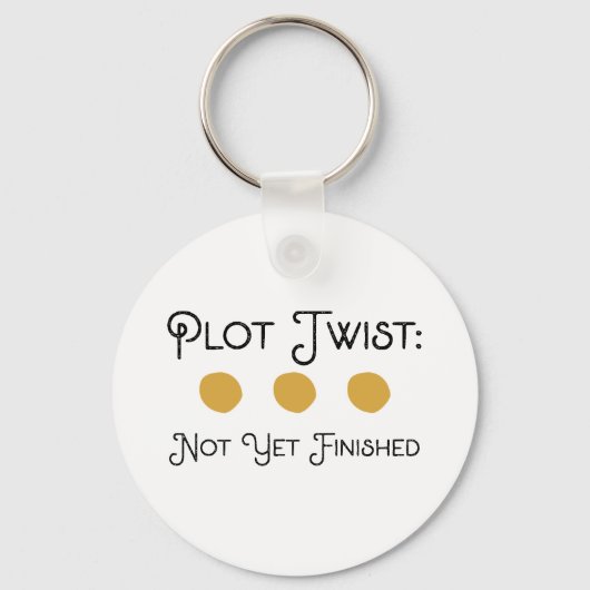 Knop Onvoltooide roman | Book Lover Gift | schrijf Sleutelhanger (Achterkant)