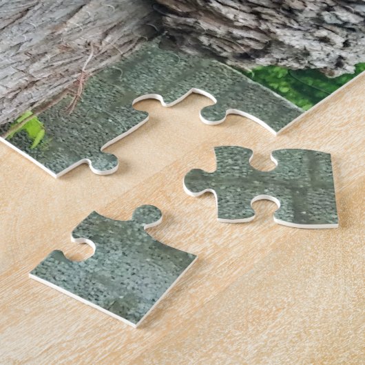 Knop op boomstam, Knar, Natuur groen Legpuzzel (Zijkant)