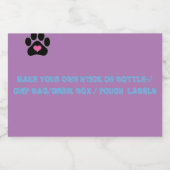 KNOP OP ETIKETTERING VAN DE FLACON/DRINK DOOS/ETIK LIKEURFLES ETIKET (Enkel label)