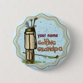 Knop Opa-pincode golfen Ronde Button 5,7 Cm (Voorkant)