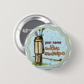 Knop Opa-pincode golfen Ronde Button 5,7 Cm (Voorkant /achterkant)