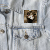Knop Ostriches Vierkante Button 5,1 Cm (In situ)