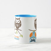Knop Owl Cartoon Dare om verschillende Mok te zijn (Midden)