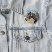 Knop Paarden Ronde Button 5,7 Cm (In situ)