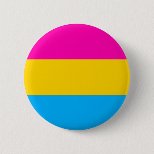 Knop Pansexual pride Ronde Button 5,7 Cm (Voorkant)