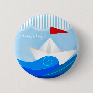 Knop Papier Ronde Button 5,7 Cm