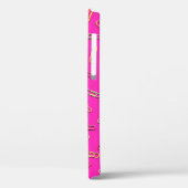 KNOP Papierknip op roze Case-Mate iPhone Case (Achterkant / Links)