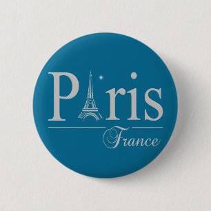 Knop Parijs Frankrijk Ronde Button 5,7 Cm