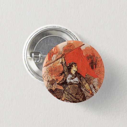 Knop Parijs Ronde Button 3,2 Cm (Voorkant /achterkant)