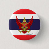 Knop Patriottisch Thailand, mode Thaise vlag Ronde Button 3,2 Cm (Voorkant)