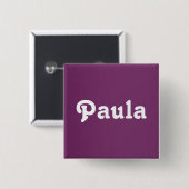 Knop Paula Vierkante Button 5,1 Cm (Voorkant /achterkant)
