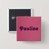 Knop Pauline Vierkante Button 5,1 Cm (Voorkant /achterkant)