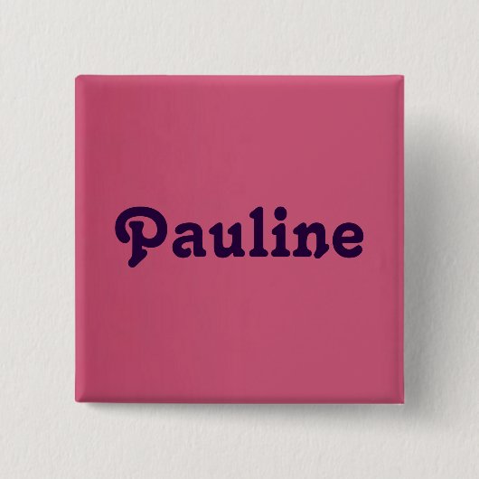 Knop Pauline Vierkante Button 5,1 Cm (Voorkant)