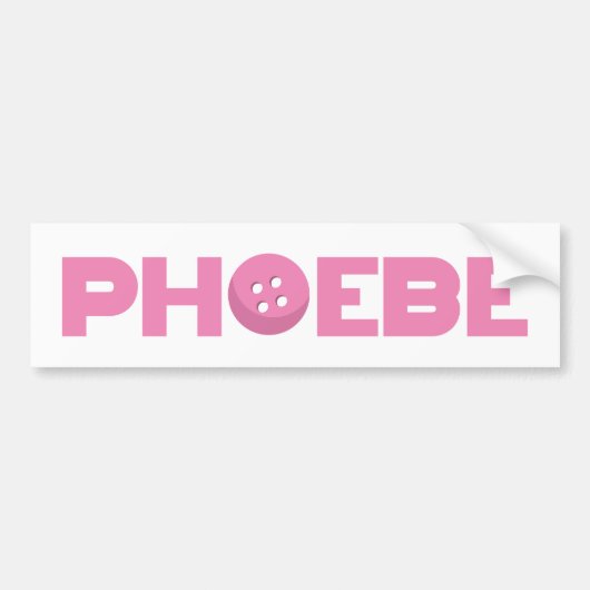Knop Phoebe Bumpersticker (Voorkant)