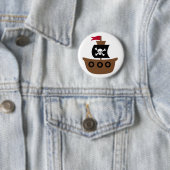 Knop Piratenschip Ronde Button 5,7 Cm (In situ)