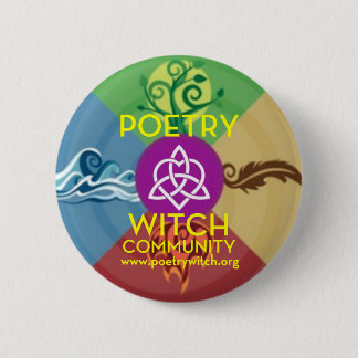 Knop Poetry Witch Community Ronde Button 5,7 Cm