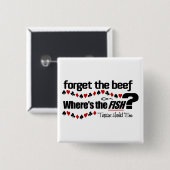 Knop Poker Fish Vierkante Button 5,1 Cm (Voorkant /achterkant)