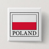 Knop Polen Vierkante Button 5,1 Cm (Voorkant)