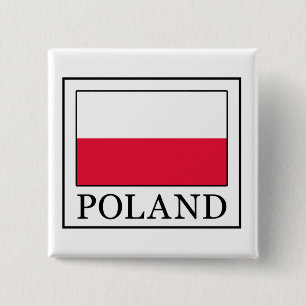 Knop Polen Vierkante Button 5,1 Cm